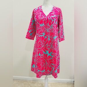 NWT Haley And The Hound‎  Women’s V-Neck Cotton Dress  Size L Made In USA